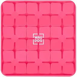 Миска-килимок для собак та котів Waudog Silicone для пошуку корму 205х205х17 мм рожевий