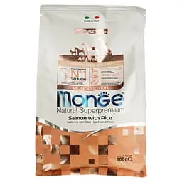 Сухой корм Monge Dog All breeds Puppy&Junior, для щенков всех пород, ягненок с рисом, 800 г