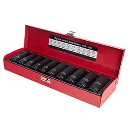 Набір торцевих головок Alloid ударні глибокі 1/2, 10 предметів (NUGV-1024)