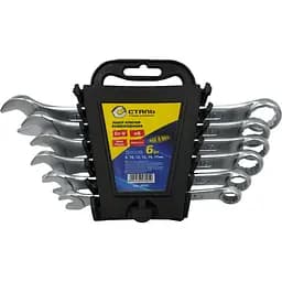 Набiр ключiв комбiнованих Сталь CRV 6 шт. (55325)