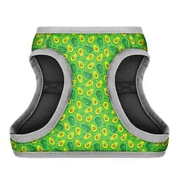 Шлея для собак м'яка Waudog Clothes з QR паспортом, малюнок Авокадо, XS1, В 24-27 см, З 18-20 см - мініатюра 2