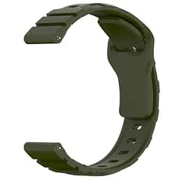 Силіконовий ремінець Defense для Smart Watch 20mm Dark Olive - мініатюра 3