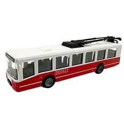 Дитячий інерційний тролейбус DD2813AC(Red) відкриваються двері