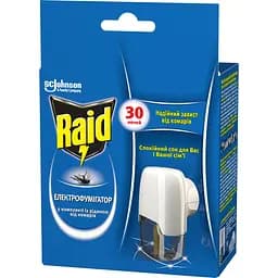 Электрофумигатор от комаров Raid, с жидкостью 30 ночей