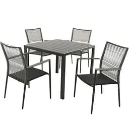 Комплект садовой мебели Di Volio Carineo 4+1 серый