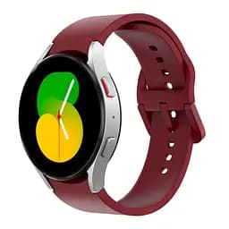 Ремінець для Samsung Galaxy Watch 5 44mm - темно-червоний ширина кріплення 20мм силікон Watchbands Color Angle (W29-6WB91937766) - мініатюра 2