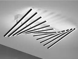 Люстра светодиода Valeso V G4061-12 BK с вращающимся механизмом