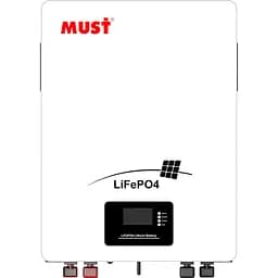Аккумулятор Must LiFePO4 48V (51.2V/100Ah/5120Wh) (LP16-48100) [117591]