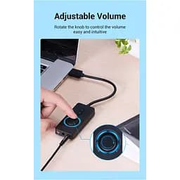 Звукова плата Vention Audio USB 3х3,5mm jack 0.15m Volume Control (CDRBB) - мініатюра 12