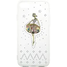 Чохол-накладка Toto TPU case with stones iPhone 7/8/SE 2020 Ballerina Transparent