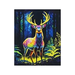 Картина за номерами WToys Барвистий олень світиться у темряві 40х50 см