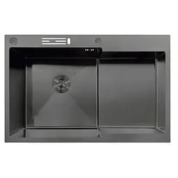 Кухонна мийка Mixxus MH7849L-HK Nano-Black MX1936, Графит