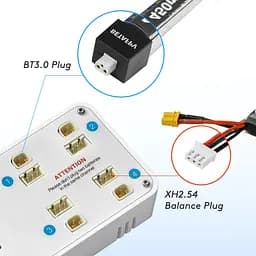 Зарядний пристрій ViFly ToothStor 65W 4 Роrt 2s FPV BT3.0 & JST-XH з функцією балансування білий (18773) - мініатюра 4