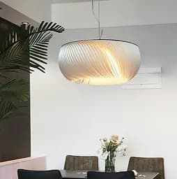 Изящный белый светильник с декоративными лепестками Ø 80 см | Line F | Ст. AA235-800