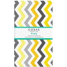 Простирадло Cosas полуторне 155х240 grey zigzag cs5, жовтий (ZigYellow_155)