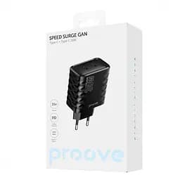 Зарядний пристрій Proove Speed Surge GaN 35W Type-C + Type-C Black (WCSS30020001) - мініатюра 2