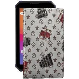 Чохол StatusCASE з екошкіри для планшету Prestigio MultiPad Muze 4667 Луі-Вітон-білий