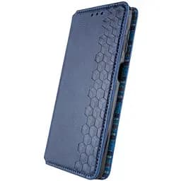Шкіряний чохол-книжка GETMAN Cubic (PU) для Oppo A60 4G Синій - мініатюра 2