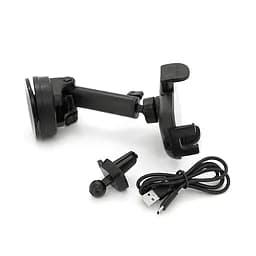 Автотримач Yesido C197+ Wireless Charging 15W, кріплення на торпеду, клямка 50-90мм, Black, Box - мініатюра 5