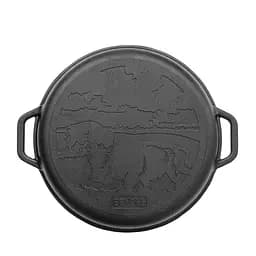 Казан чавунний азіатський Brizoll з кришкою-сковородою, 12 л (KA12-2) - мініатюра 4