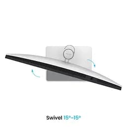 TFT 31.5" BenQ MA320UP, IPS, 4K, 2хHDMI, USB-C, HAS, Pivot, кол., сріблясто-сірий - мініатюра 6