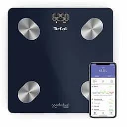 Tefal Веси Tefal підлогові Goodvibes Life+, 180кг, Bluetooth, AAAx3 в комплекті, скло, синій - мініатюра 2