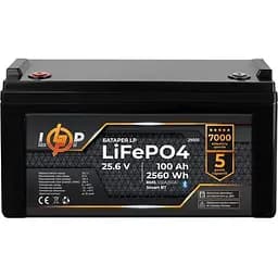 Аккумулятор LogicPower LiFePO4 Smart BT 24V 25.6V/100Ah/2560Wh BMS 100A/50А (29501) [107376]
