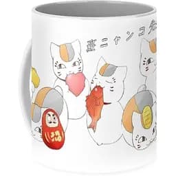 Кухоль GeekLand Зошит дружби Нацуме Natsume Yuujinchou Ньянко-сенсей манливий кіт NY 02.018 330 мл білий