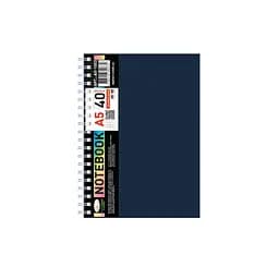 Блокнот А5 Апельсин АП-1503(Black) 40 аркушів, пружина збоку