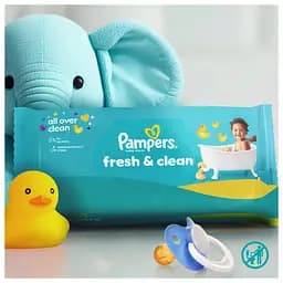 Дитячі вологі серветки Pampers Fresh Clean 320 шт. - мініатюра 3