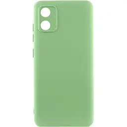 Чохол TPU GETMAN Liquid Silk Full Camera для Motorola Moto E13 Зелений / Pistachio