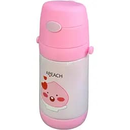 Термос-поїлка Stenson MT-2090-50 дитяча з трубочкою 350мл Рожевий