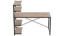 Комп'ютерний стіл Джек 75x140x60 Чорний ДСП Дуб Сан-Марино FRD-104401