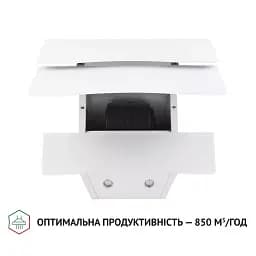 Витяжка декоративна похила Perfelli DNS 6482 D 850 WH LED - мініатюра 6