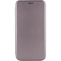 Кожаный чехол-книжка Classy для Motorola Moto G75 5G Серый