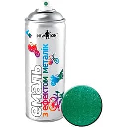 Емаль універсальна New Ton зелена металік в аерозолі 400 мл