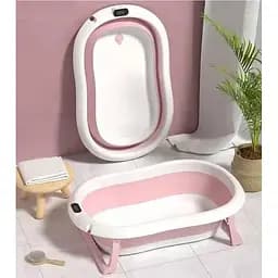 Дитяча ванночка Kanzaa Pink з подушкою, термометром - мініатюра 2
