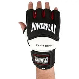 Рукавиці для MMA PowerPlay 3075 Black/White - M - мініатюра 3