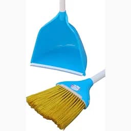 Совок для прибирання Zambak Plastik та щітка з довгими ручками блакитний (ZP-128b) - мініатюра 5