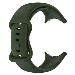 Силіконовий ремінець на смарт годинник Google Pixel Watch 41mm/2 41mm/3 41mm/4 41mm, Silicone, field green, зі зручною застібкою, на фітнес браслет, ArmorStandart (ARM75414) - мініатюра 3