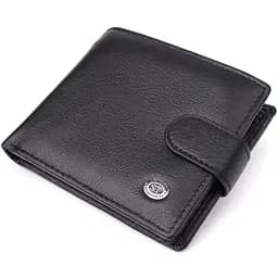 Классический мужской кошелек горизонтальный из натуральной кожи ST Leather 11.5х9.5х3 см acs0029626