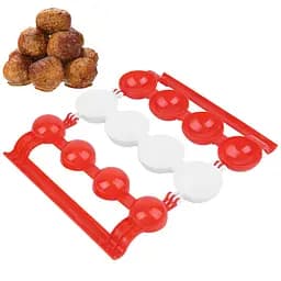 Форма для приготування фрикадельок із начинкою Stuffed Ball Maker, Kitchen Master Червоний 85830