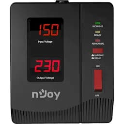 Стабілізатор напруги Njoy Alvis 1000 (AVRL-10001AL-CS01B) AVR, 1 розетка (Alvis 1000) - мініатюра 3