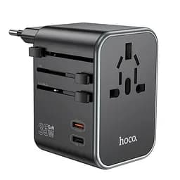 Мережевий зарядний пристрій Hoco AC19 3 USB/2 Type-C PD 35W чорний - мініатюра 3