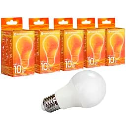 Набір світлодіодних ламп Євросвітло 10 Вт 4200 К A-10-4200-27 Е 27, 5 шт. (40910)