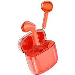 Наушники Bluetooth Hoco Clear Explore Edition true wireless BT headset EW15 красные