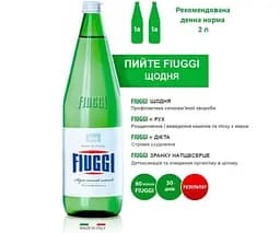 Fiuggi, Oligominerale, 0,75 л, Ф'юджи, Лікувальна мінеральна вода, негазована, скло - мініатюра 3