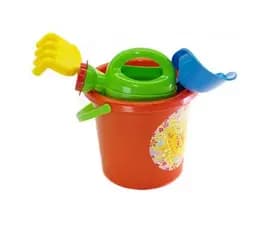 Набір пісочний №1 в сітці 013555/1 Помаранчевий