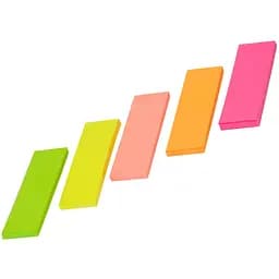 Закладки паперові Buromax Neon 45x15 мм 150 аркушів (BM.2331-98) - мініатюра 2