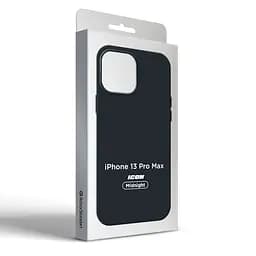 Силиконовый чехол для Apple iPhone 13 Pro Max, ICON2 Case, черный, противоударный, панель, защита всего корпуса, матовая поверхность Soft Touch, выступает над дисплеем, совместим с защитными стеклами и пленками, с микрофиброй, ArmorStandart (ARM60710) - мініатюра 9